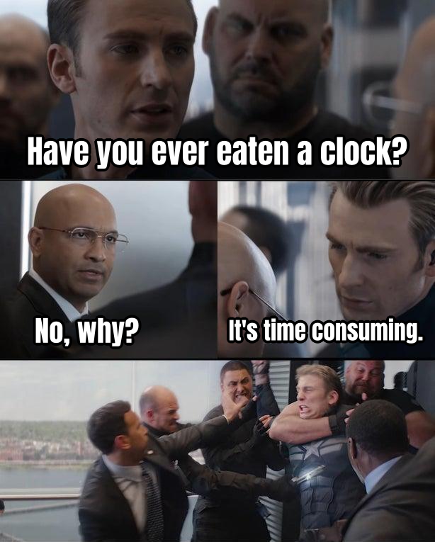 Captain America Elevator Fight Dad Joke preview