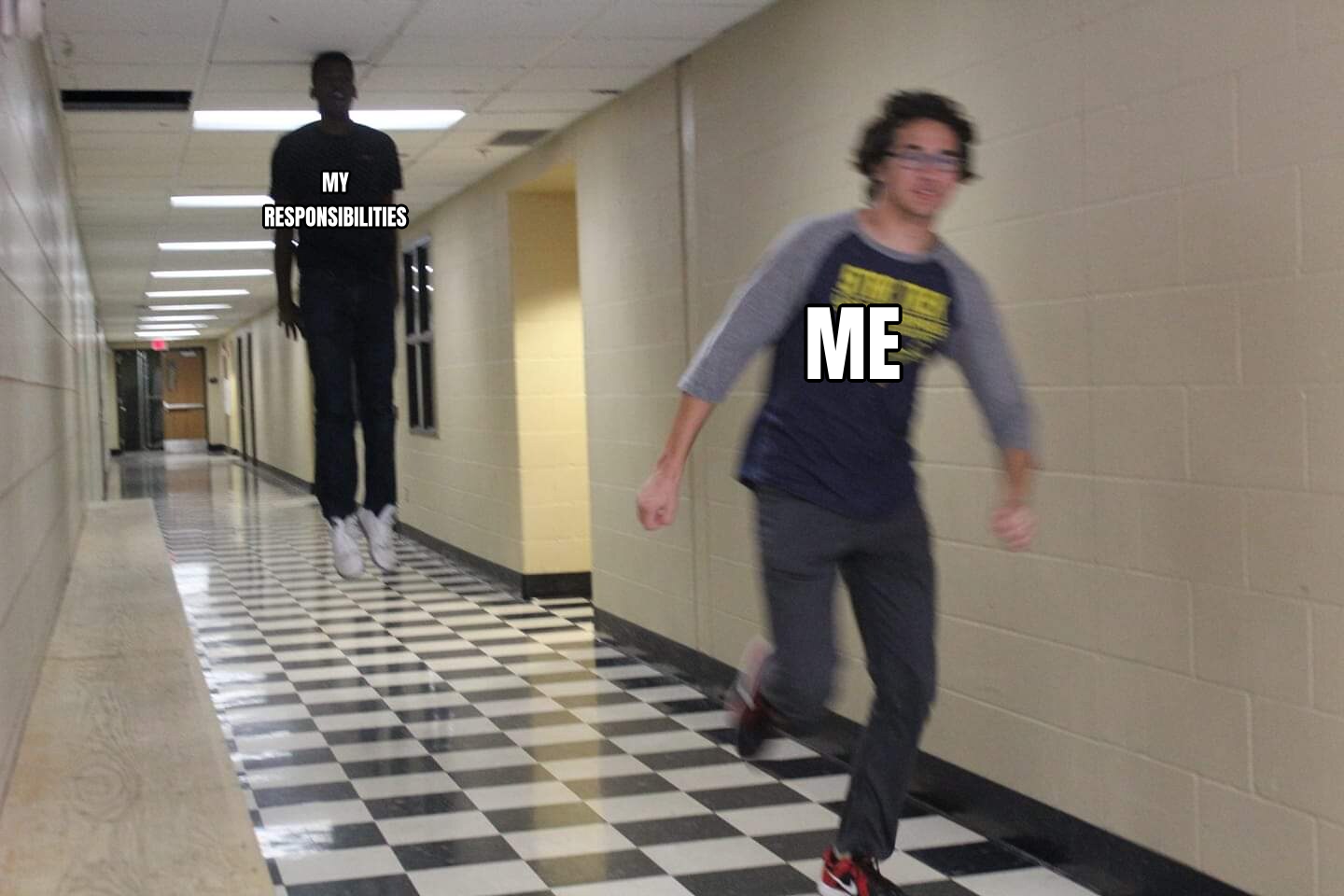 Floating Boy Chasing Running Boy preview