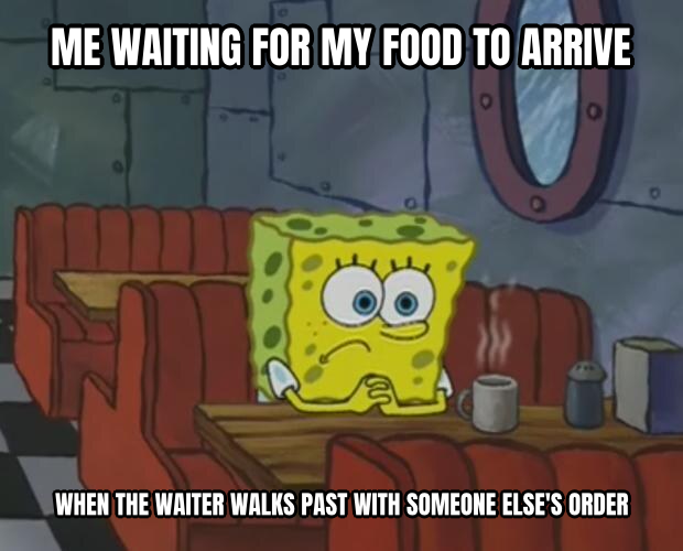 Spongebob sitting alone in diner preview