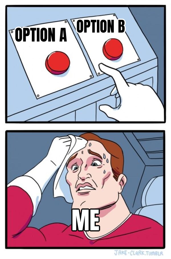 Press button hard choice preview