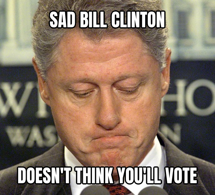 Sad Bill Clinton preview