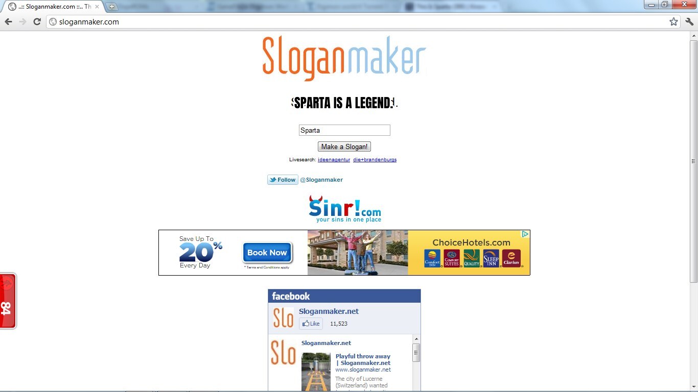 Sparta Leonidas Sloganmaker preview