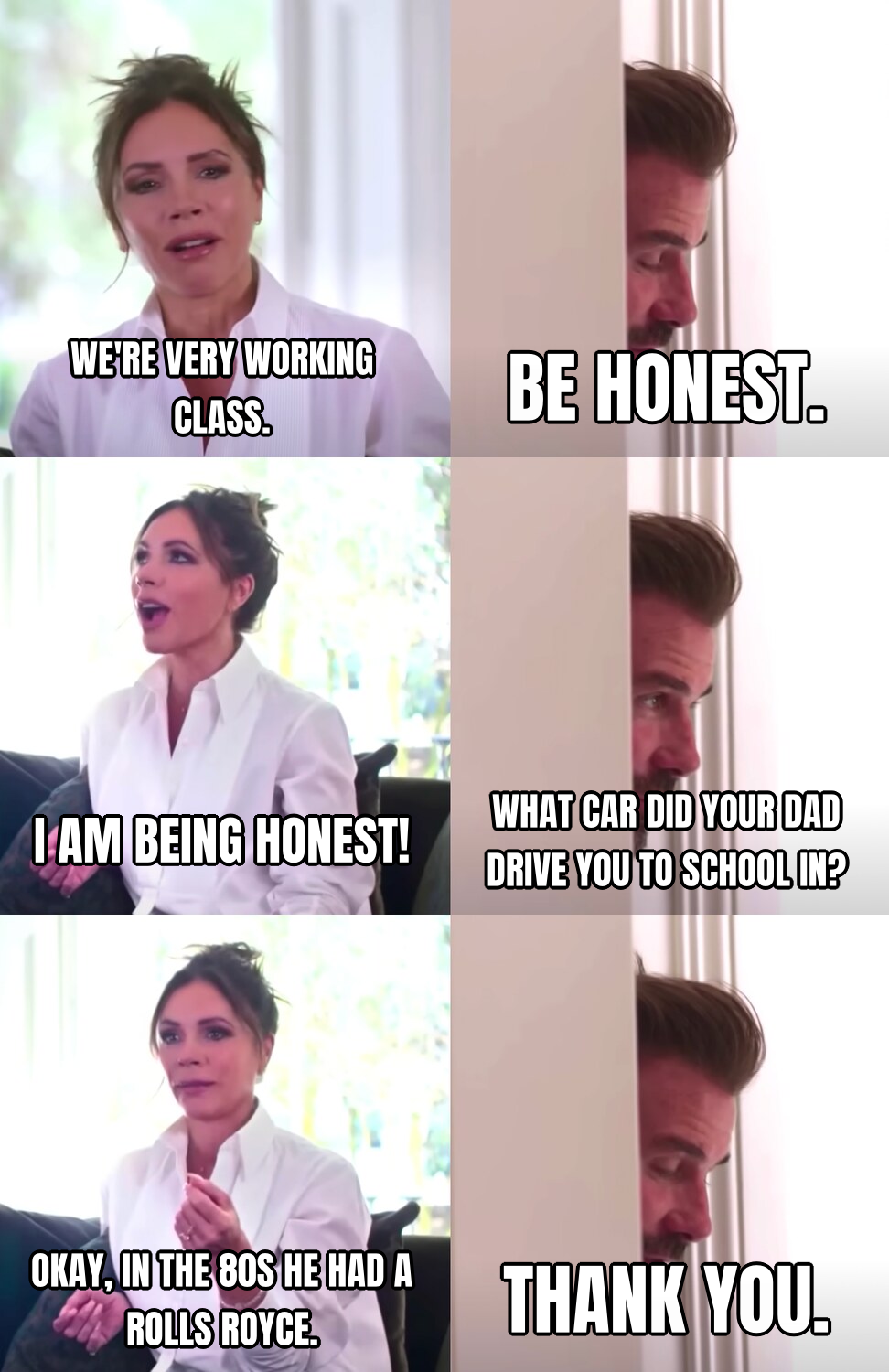 Victoria David Beckham Be Honest preview