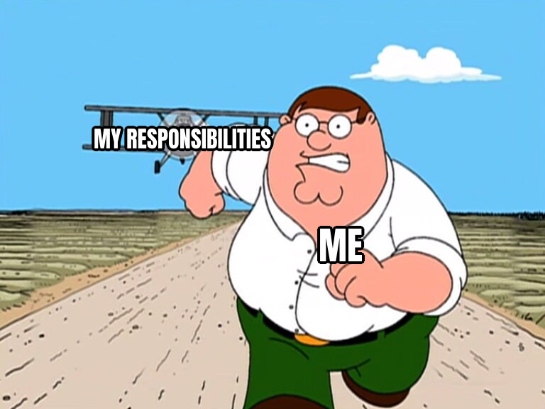 Peter Griffin Running From Plane preview