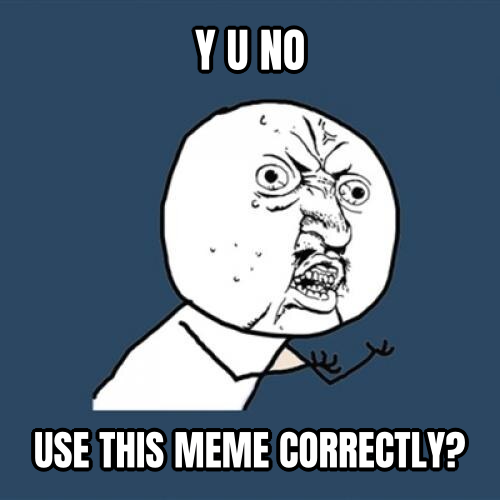 Y U No preview