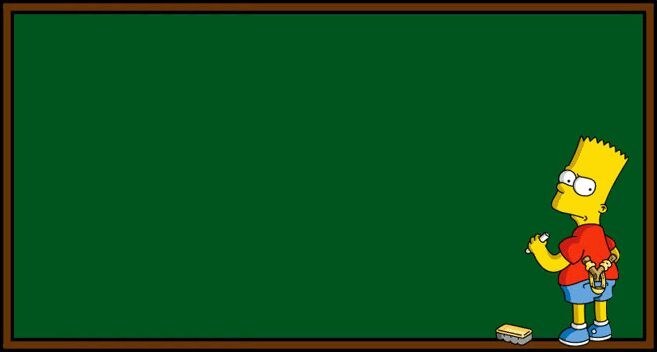 Bart Simpson Chalkboard