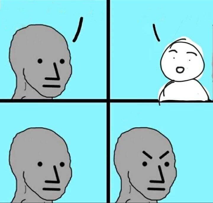 NPC Wojak vs Cute Character