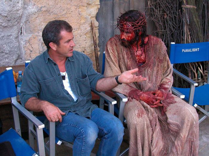 Mel Gibson explaining to Jesus