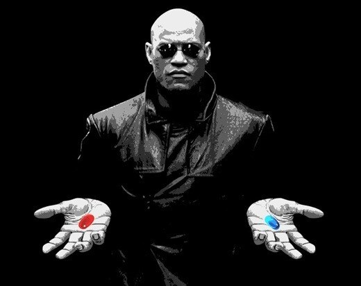 Morpheus Matrix Blue Pill Red Pill