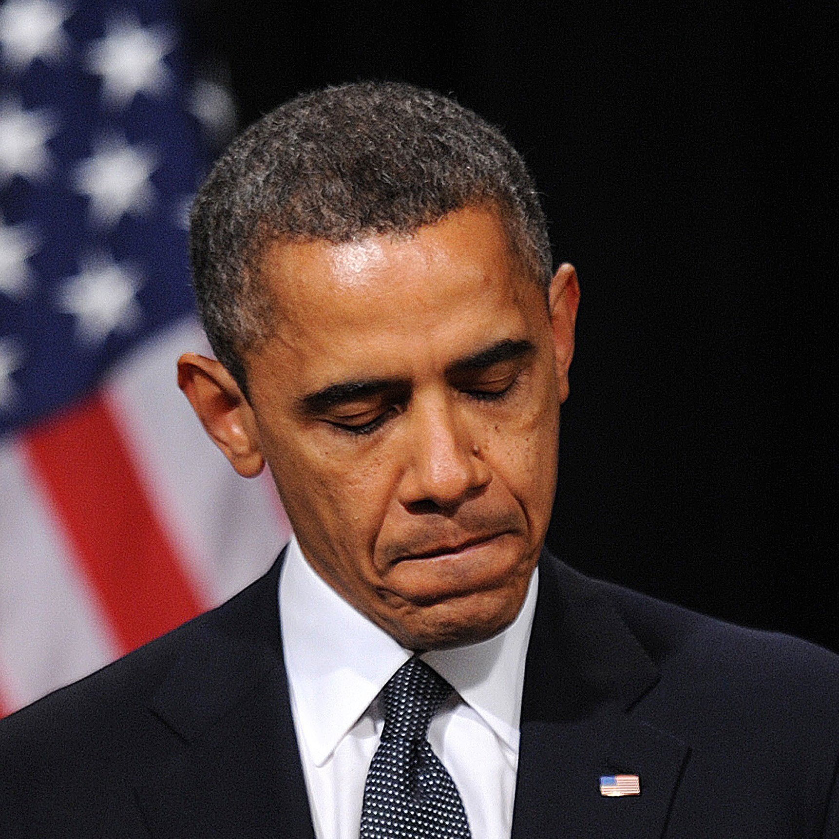 Sad Barack Obama