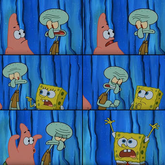 Stop It Patrick You're Scaring Him
