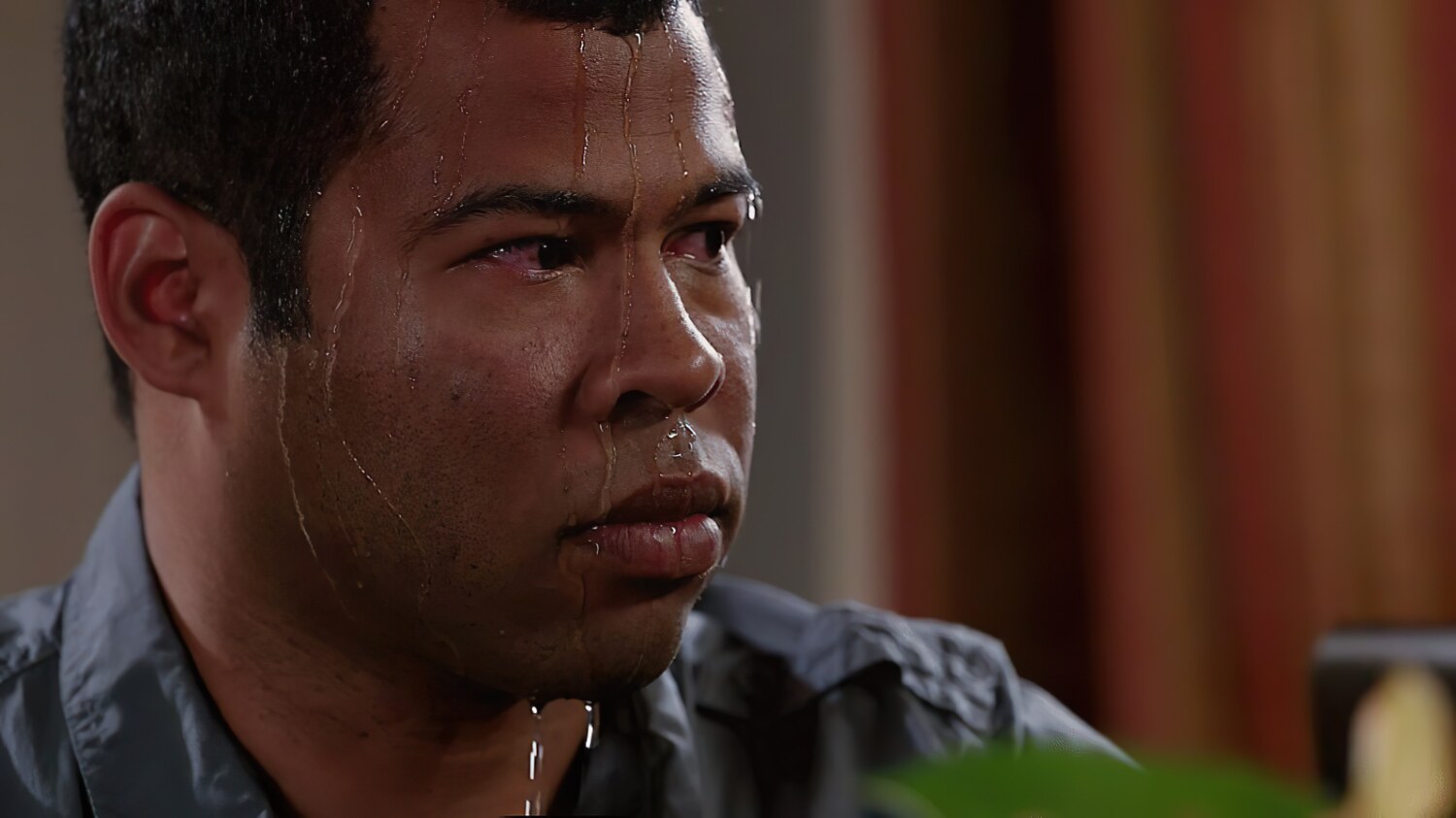 Sweating Jordan Peele