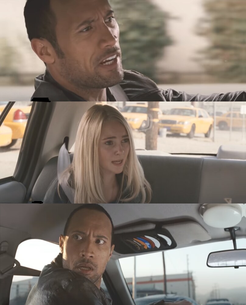 The Rock Driving