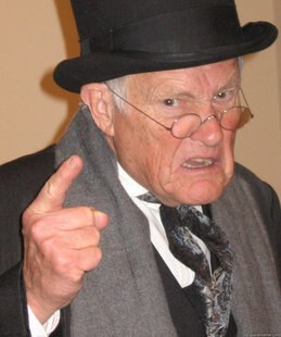 Angry Old Man Pointing